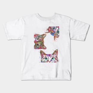 Peeking cat Kids T-Shirt